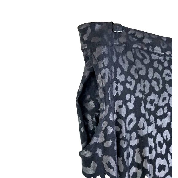 KOZAN Women's Black Leopard 2 Piece Pant Set Plus Sz 2x Loungewear - Picture 7 of 11